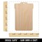 Garbage Trash Can Solid Unfinished Craft Wood Holiday Christmas Tree DIY Pre-Drilled Ornament
